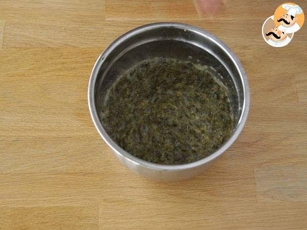 Rundstykker med spinat, skinke og fromage frais - Forberedelse trin 2