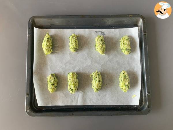 Bagte kødboller af courgette - Forberedelse trin 5