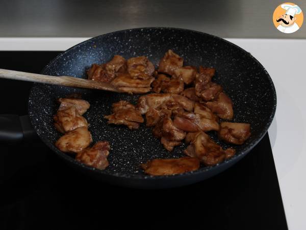 Teriyaki-kylling, den søde og salte japanske toppingsauce, som du vil elske! - Forberedelse trin 8